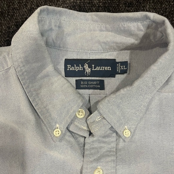 Polo Ralph Lauren Blue Chambray Oxford Button Down Shirt XXL - Picture 3 of 6